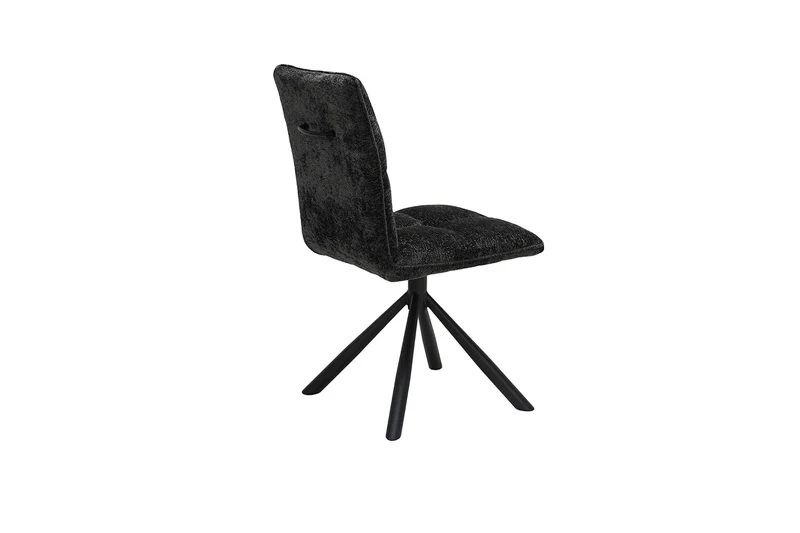 Chaise Jack Pivotant Tissu Gris foncé