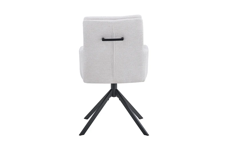 Chaise Granada Pivotant Tissu Ecru