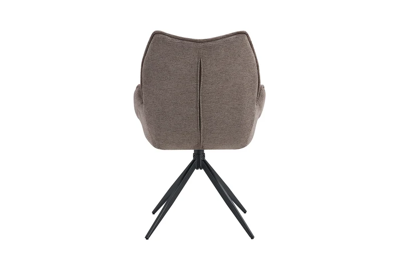 Chaise Mahi Pivotant Tissu Poivre