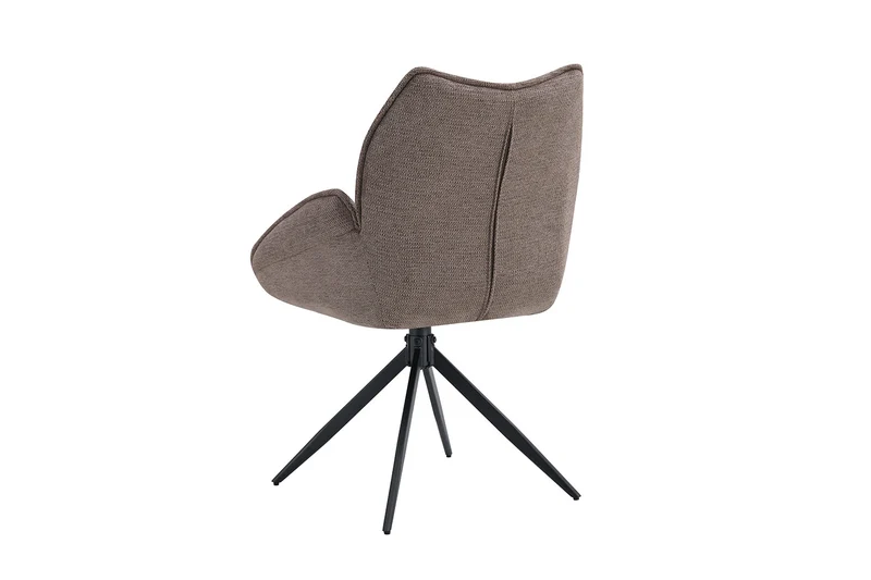Chaise Mahi Pivotant Tissu Poivre