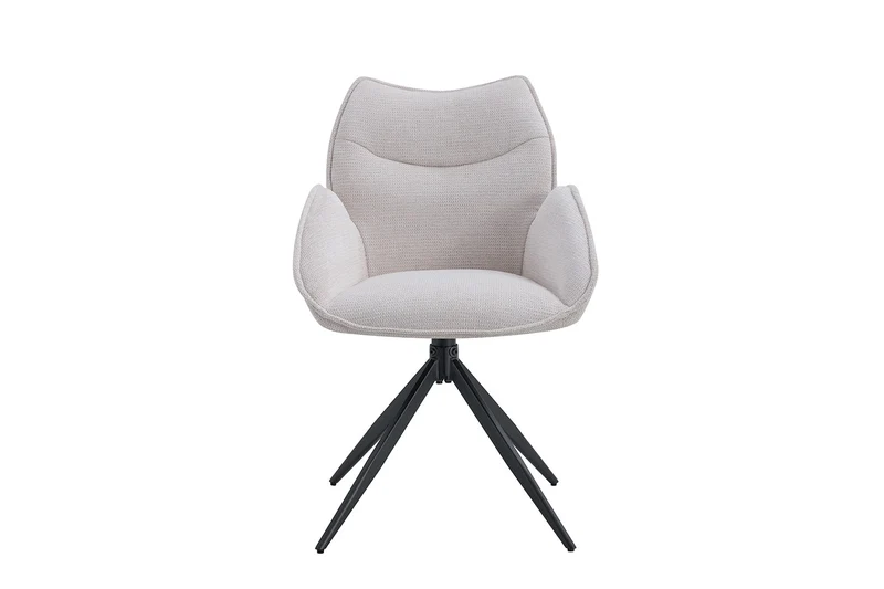 Chaise Mahi Pivotant Tissu Beige