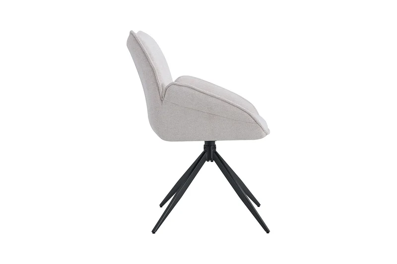 Chaise Mahi Pivotant Tissu Beige