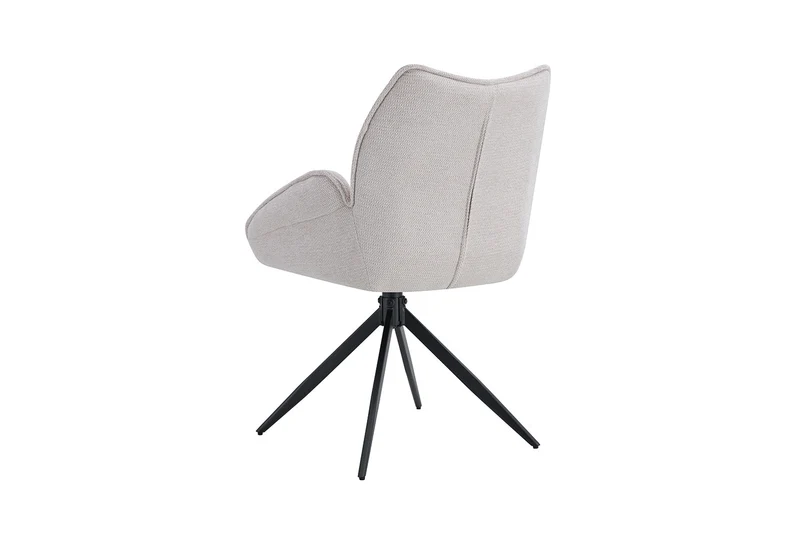 Chaise Mahi Pivotant Tissu Beige