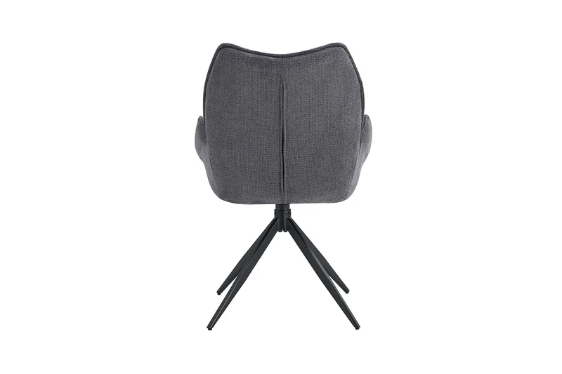 Chaise Mahi Pivotant Tissu Gris foncé