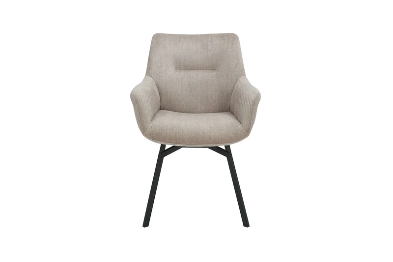 Chaise Modest Pivotant Velours côtelé Beige