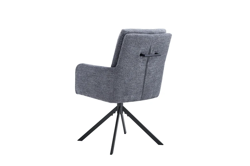 Chaise Granada Pivotant Tissu Gris foncé