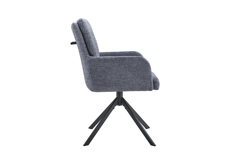Chaise Granada Pivotant Tissu Gris foncé
