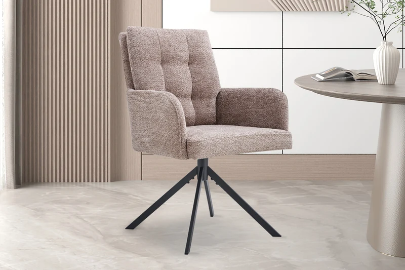 Chaise Granada Pivotant Tissu Sand