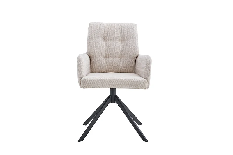 Chaise Granada Pivotant Tissu Beige