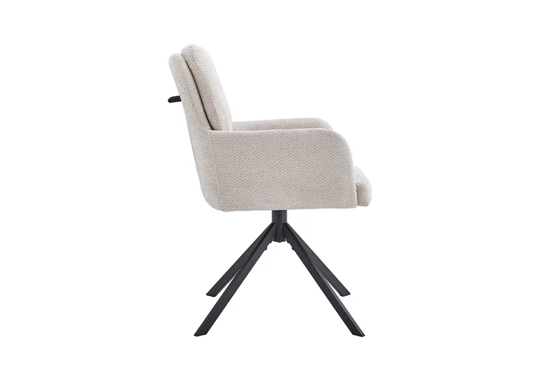 Chaise Granada Pivotant Tissu Beige