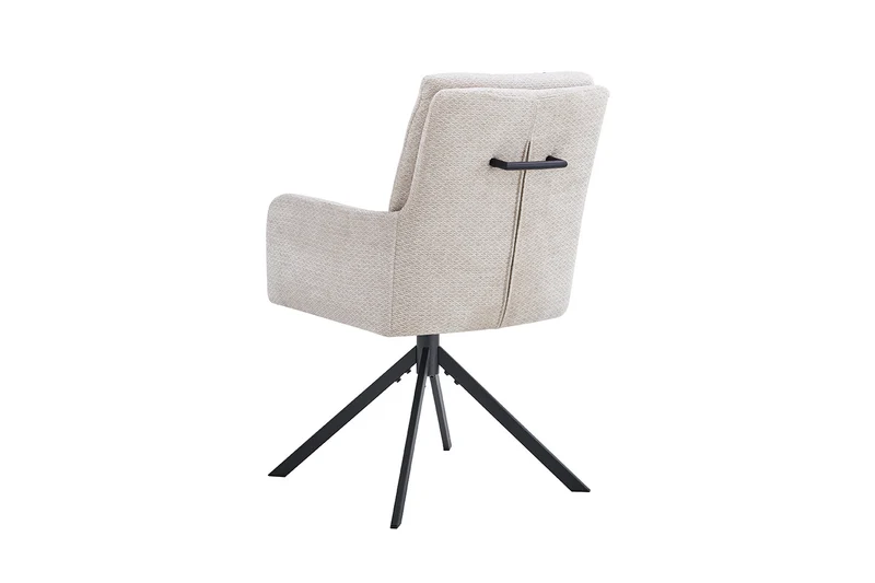 Chaise Granada Pivotant Tissu Beige