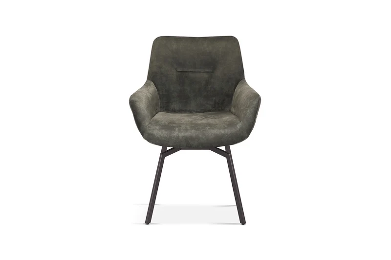 Chaise Modest Pivotant Velours Vert