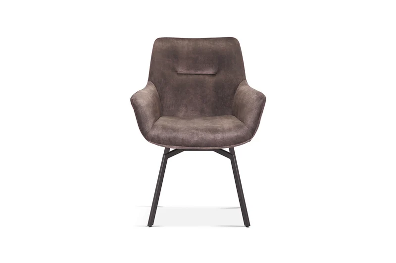 Chaise Modest Pivotant Velours Taupe