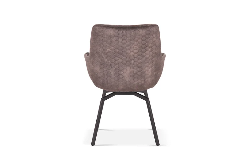 Chaise Modest Pivotant Velours Taupe
