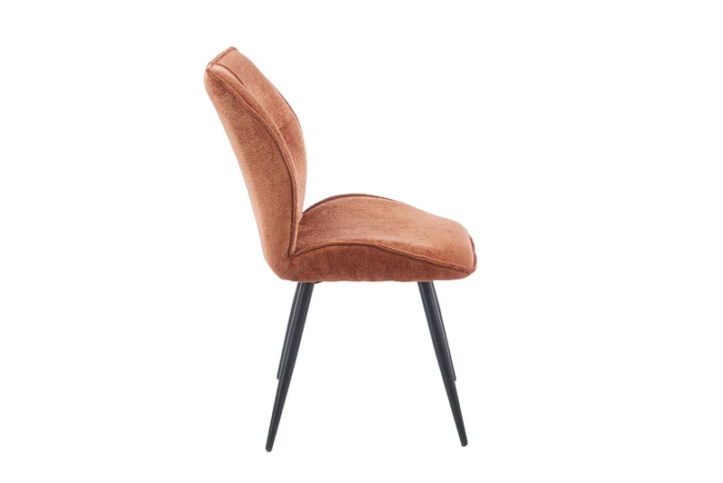Chaise Faye Tissu Marbella 2 coloris : Terracotta Tangerine