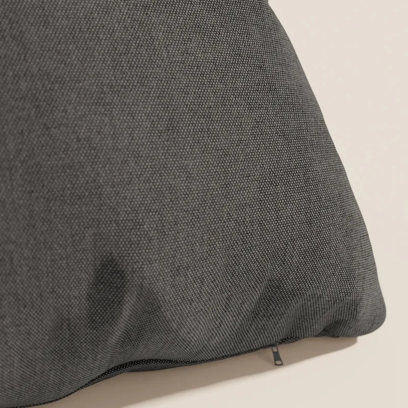 Honey coussin disponible en plusieurs couleurs, réalisé en tissu simili coton imperméable T13 anthracite