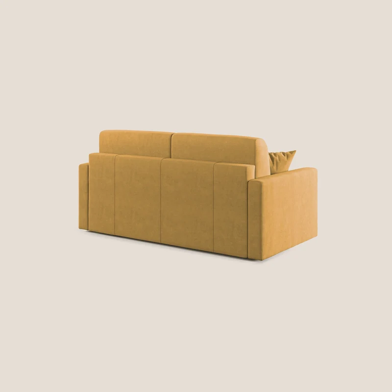 Chris canapé convertible en microfibre détachable T11 jaune