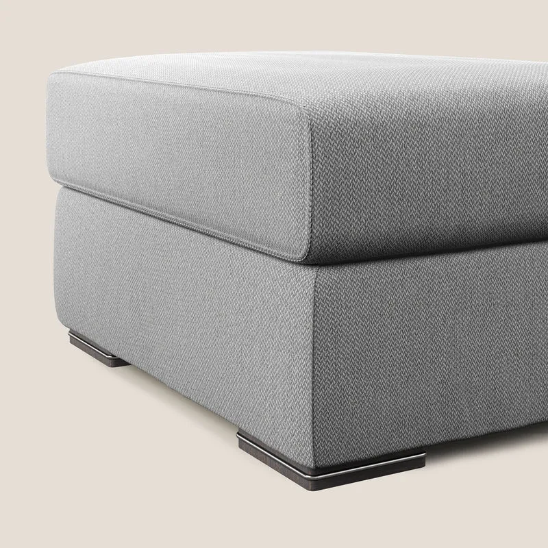 Sun pouf coffre en tissu détachable T05 gris