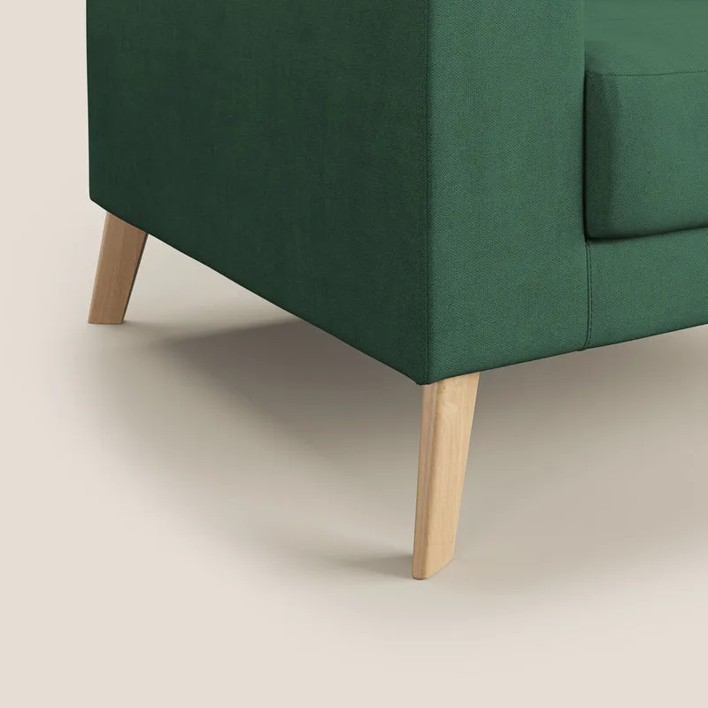Danish Fauteuil en tissu doux imperméable T02 vert