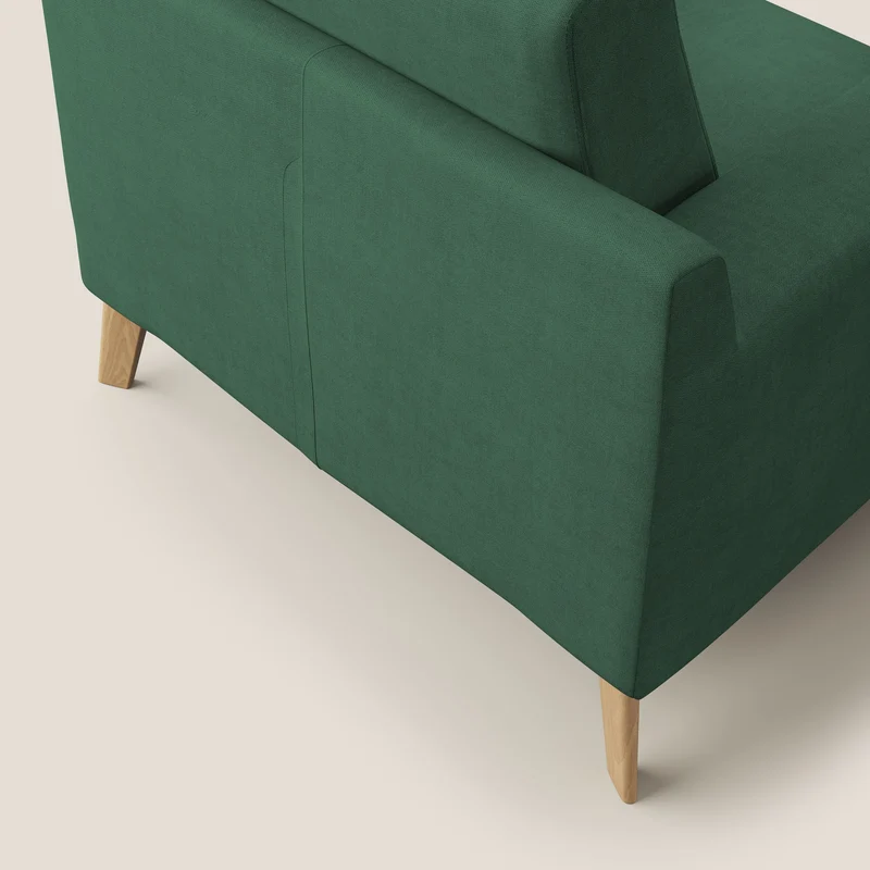 Danish Fauteuil en tissu doux imperméable T02 vert