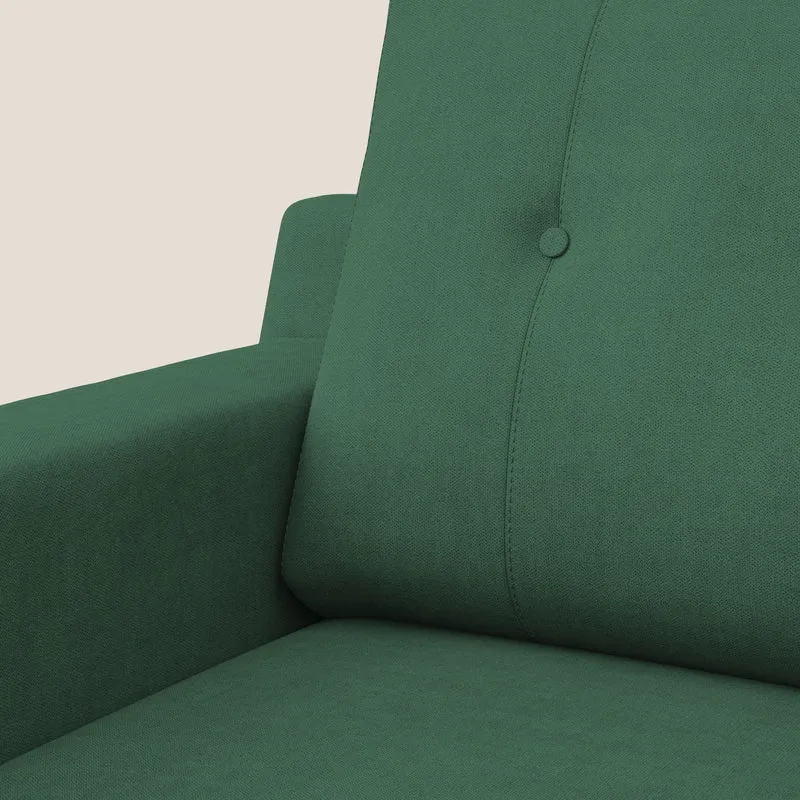 Danish Fauteuil en tissu doux imperméable T02 vert