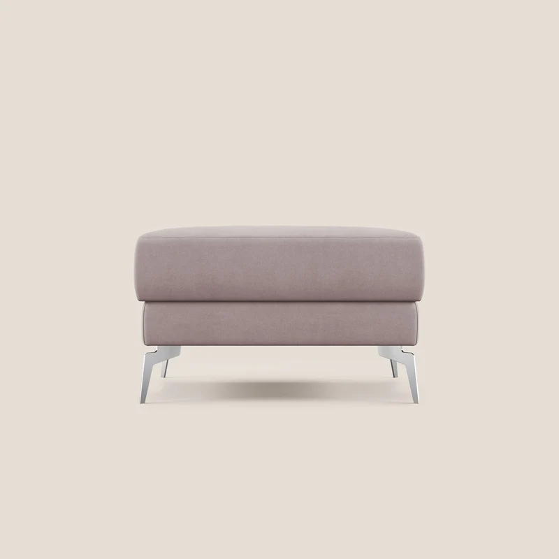 Star Pouf avec pieds hauts en tissu imperméable T02 rose