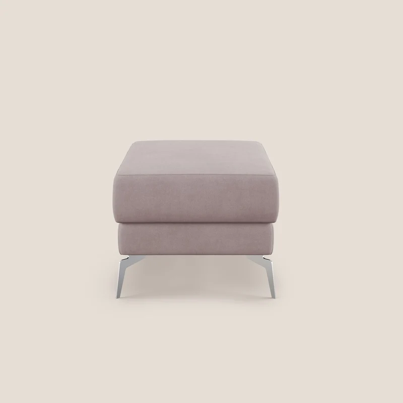 Star Pouf avec pieds hauts en tissu imperméable T02 rose