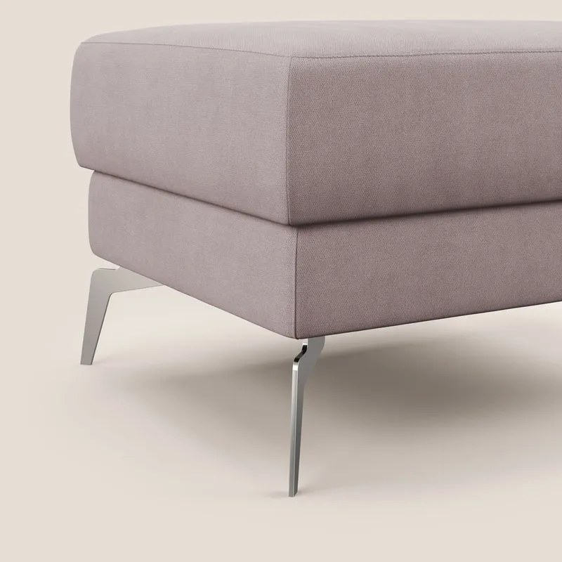 Star Pouf avec pieds hauts en tissu imperméable T02 rose
