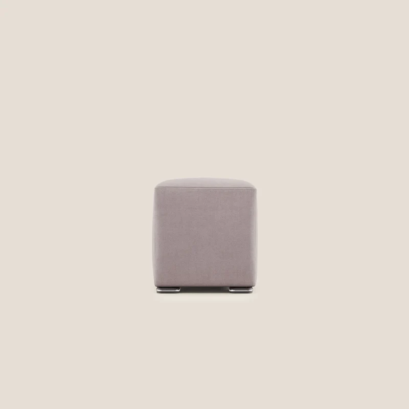 Cube pouf en tissu doux imperméable T02 rose