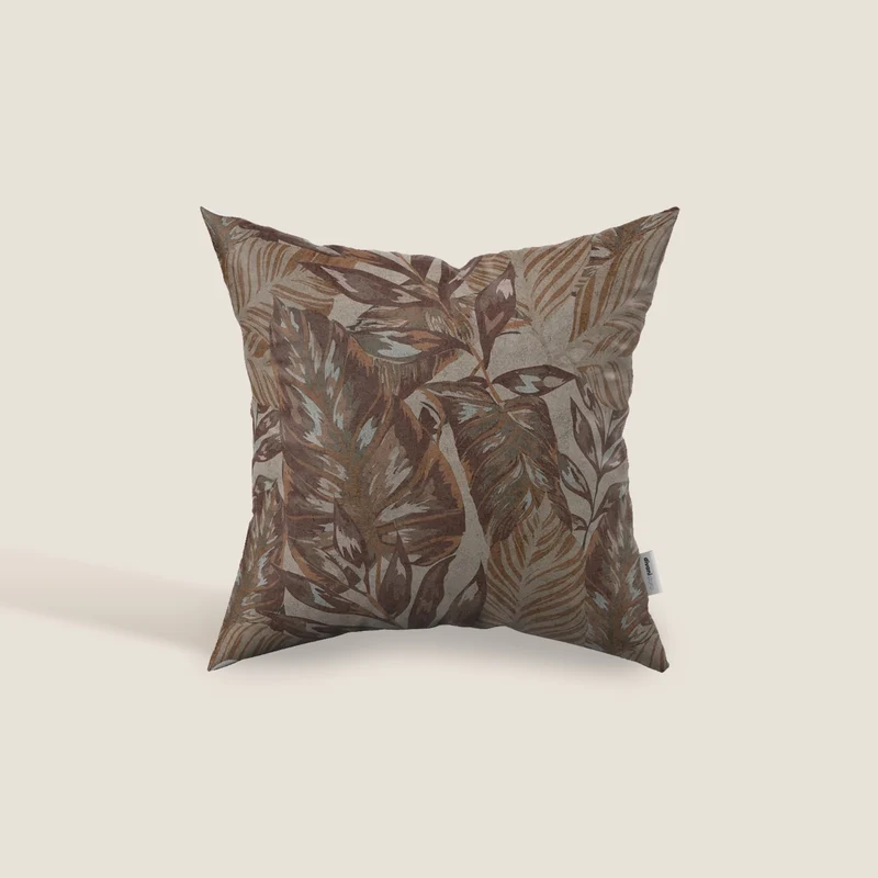 Forest coussins collection en velours imperméable marron