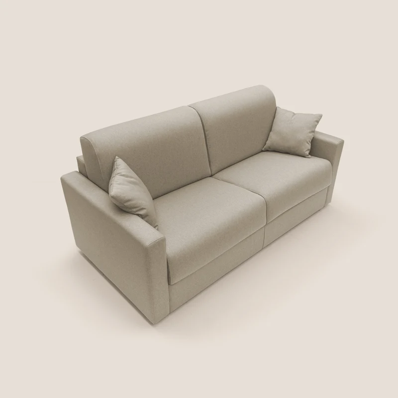 Chris Canapé convertible en tissu imperméable T13 beige