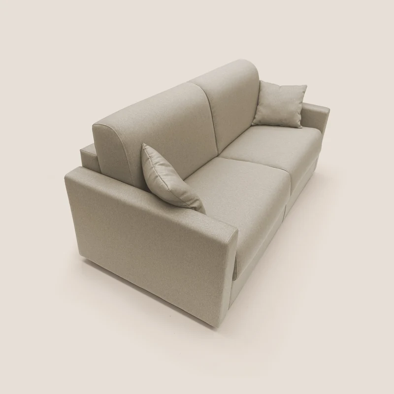 Chris Canapé convertible en tissu imperméable T13 beige