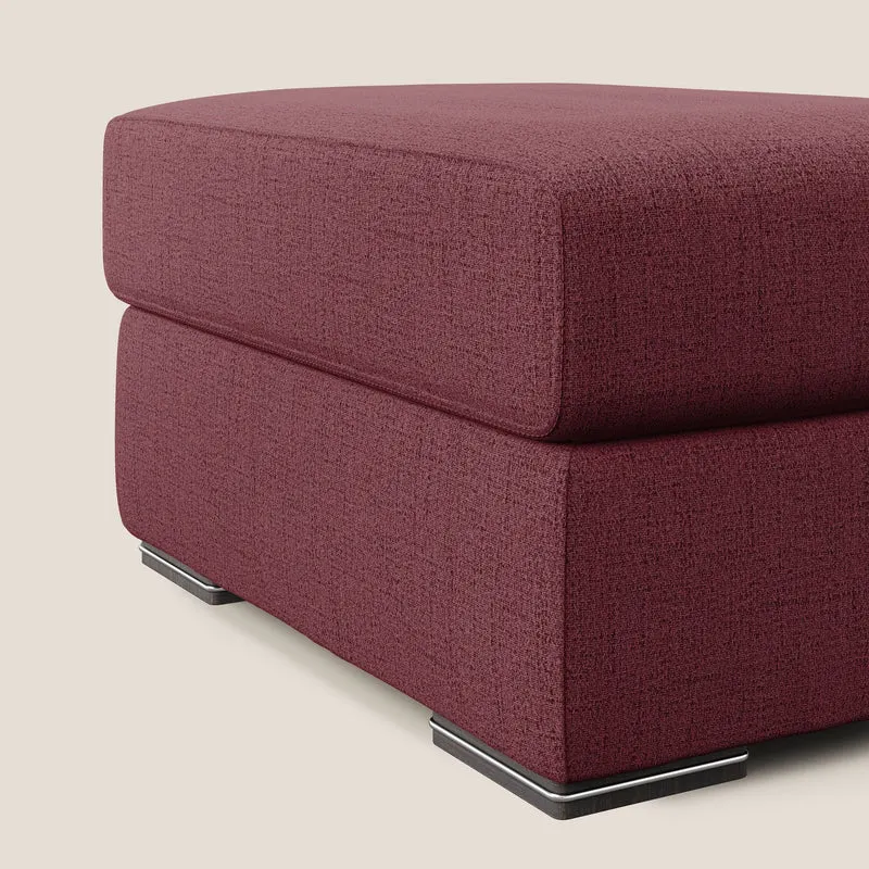 Sun pouf coffre en tissu imperméable flammé T03 rouge