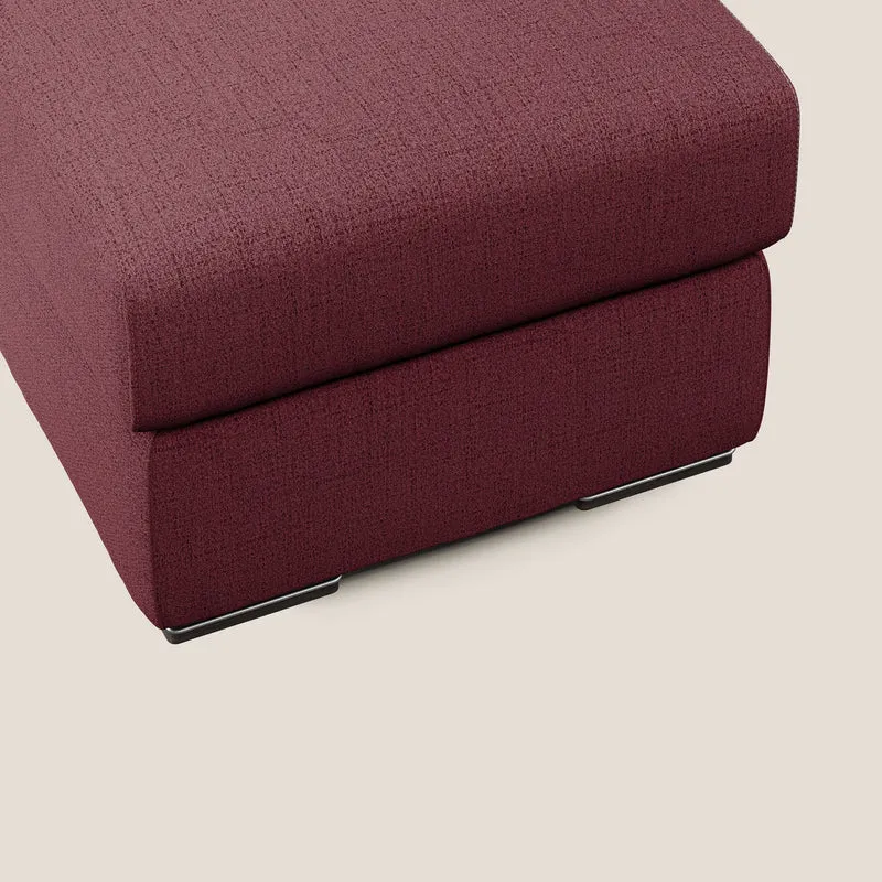 Sun pouf coffre en tissu imperméable flammé T03 rouge