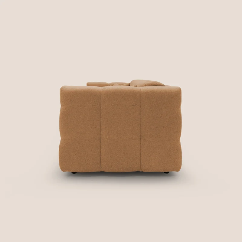 Tender Canapé convertible avec matelas H14 cm en bouclette imperméable T07 orange