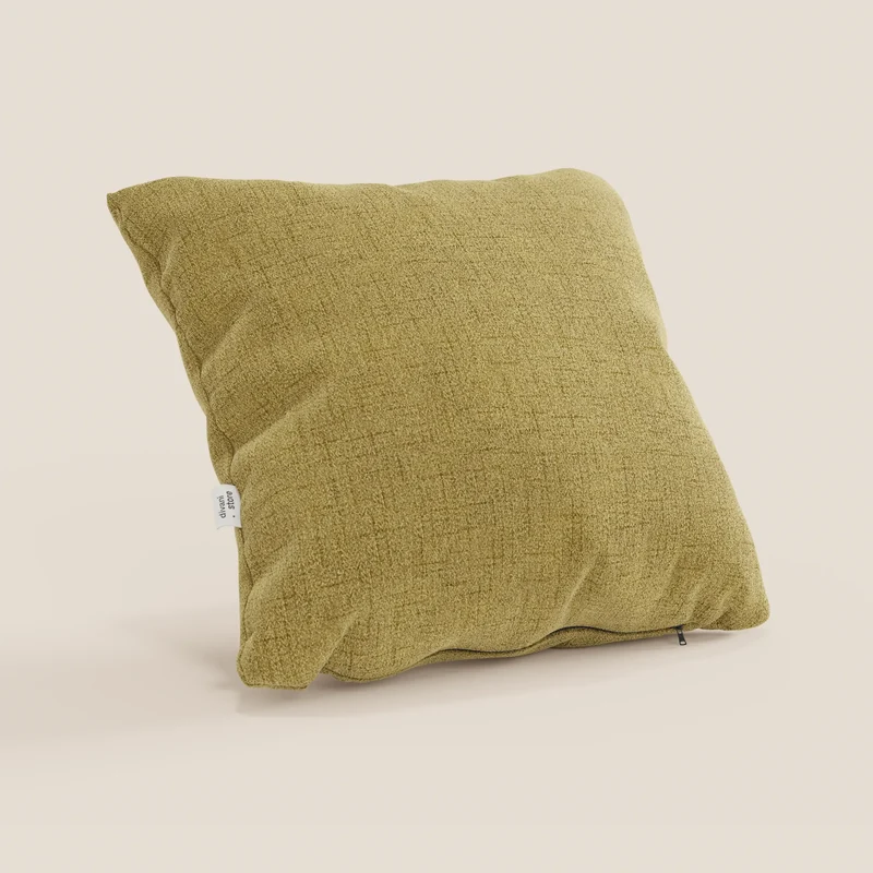 Felis coussins carrés en tissu doux imperméable T03 jaune