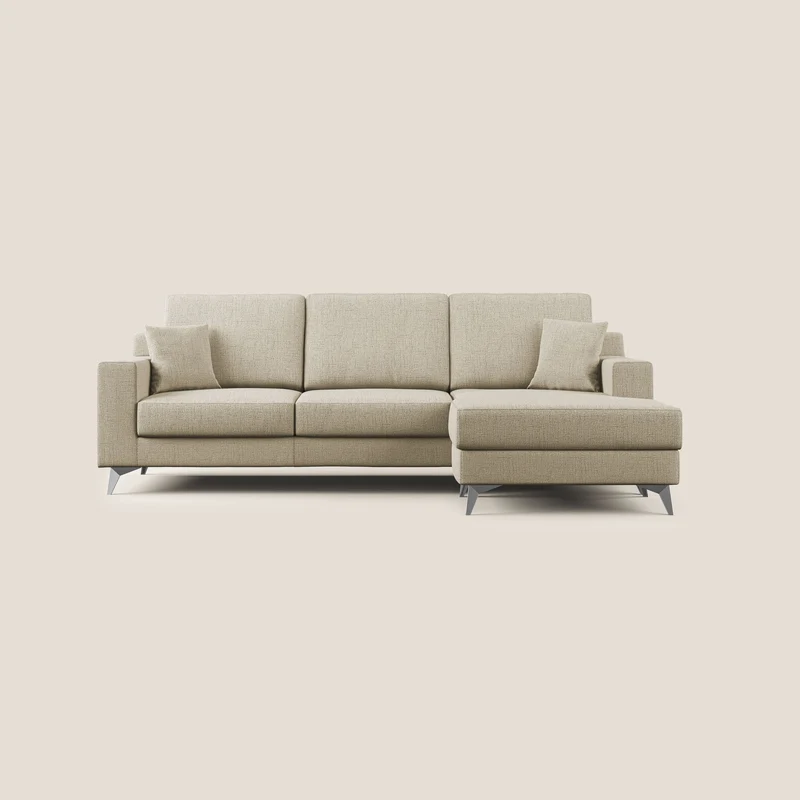 Michael Canapé d'angle REVERSIBLE en tissu imperméable T03 beige