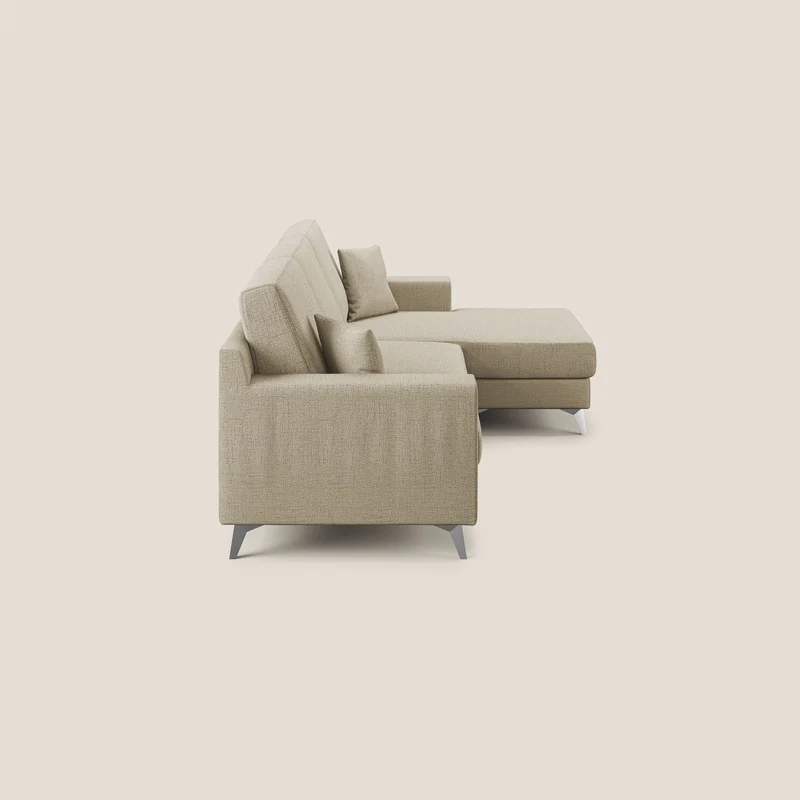 Michael Canapé d'angle REVERSIBLE en tissu imperméable T03 beige