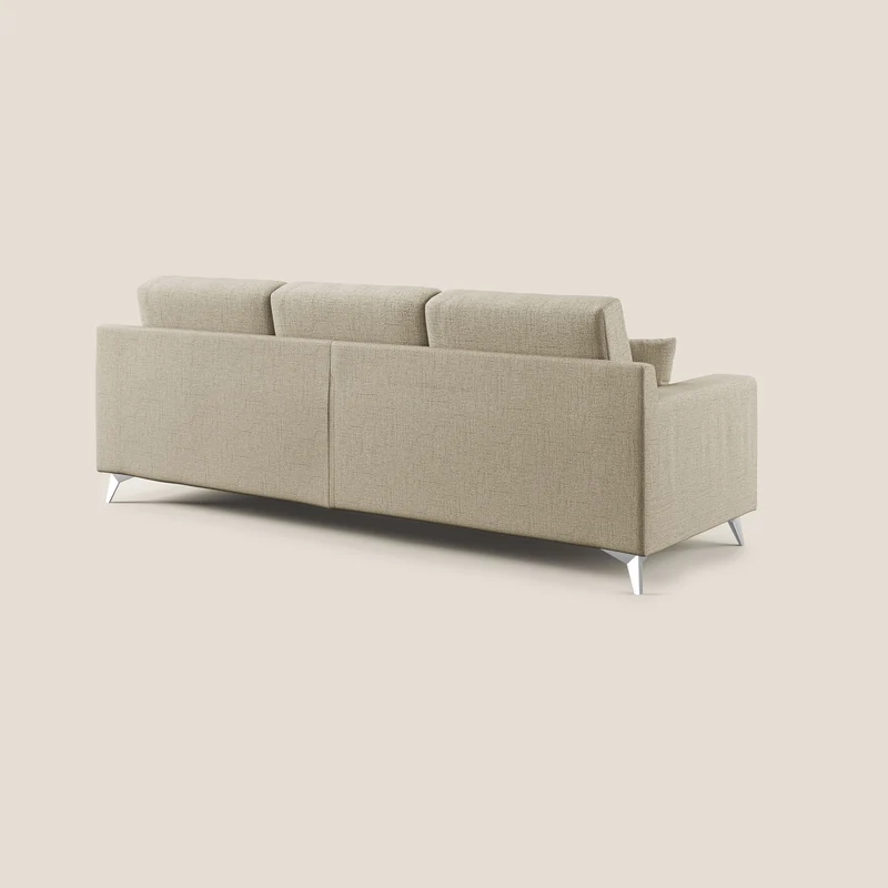 Michael Canapé d'angle REVERSIBLE en tissu imperméable T03 beige