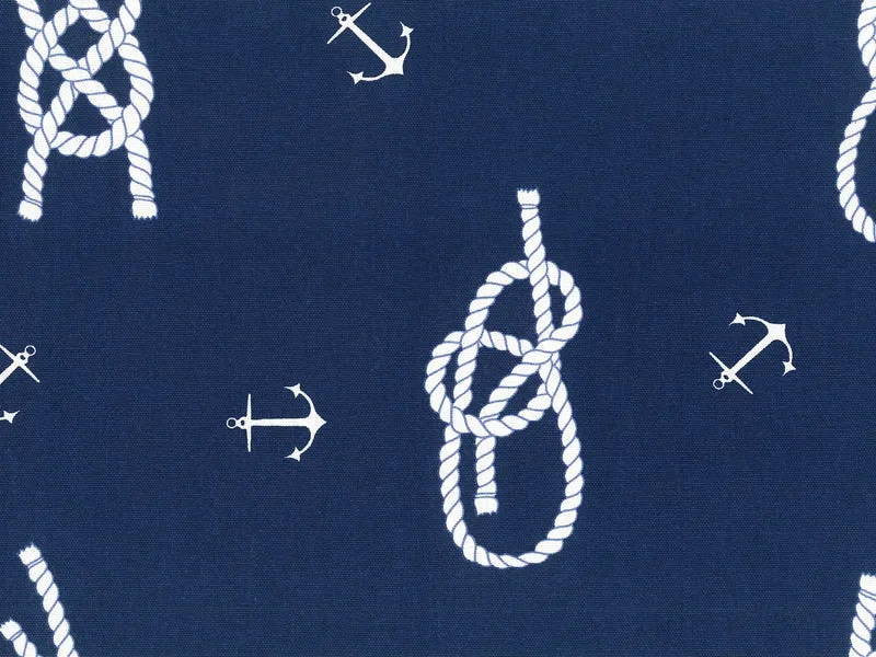 Marino coussins fantaisie style marin en coton bleu