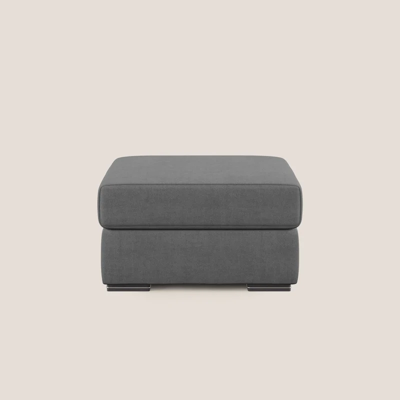 Sun pouf coffre en tissu imperméable T02 gris