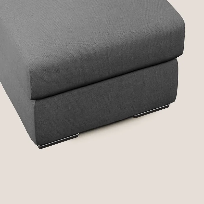 Sun pouf coffre en tissu imperméable T02 gris