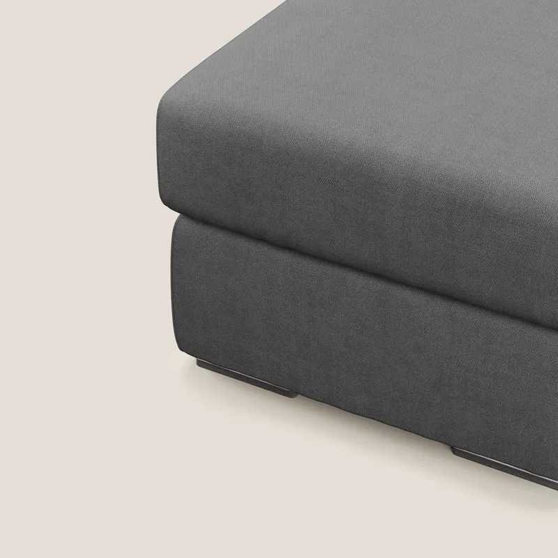 Sun pouf coffre en tissu imperméable T02 gris