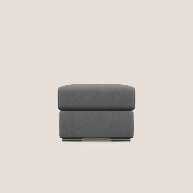 Sun pouf coffre en tissu imperméable T02 gris