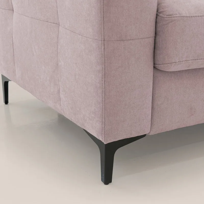 Gardenia canapé convertible matelas H 18cm avec têtières réglables et revêtement imperméable T02 rose