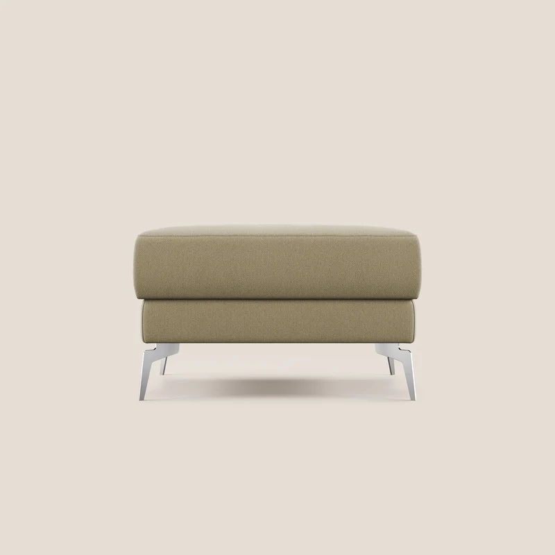 Star Pouf avec pieds hauts en tissu détachable T05 chameau