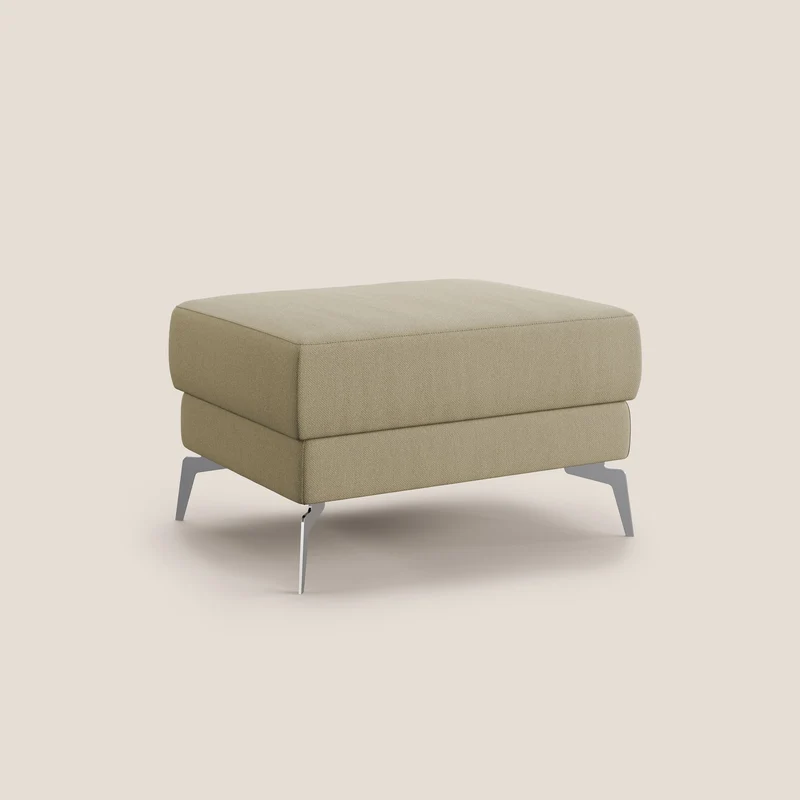 Star Pouf avec pieds hauts en tissu détachable T05 chameau