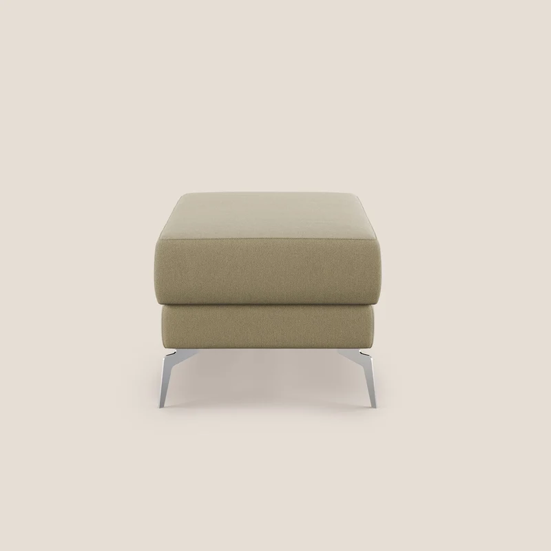 Star Pouf avec pieds hauts en tissu détachable T05 chameau