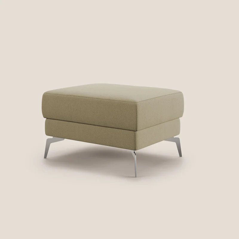 Star Pouf avec pieds hauts en tissu détachable T05 chameau
