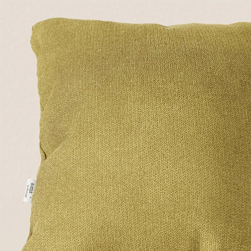 Destiny coussins carrés en tissu doux imperméable T02 jaune